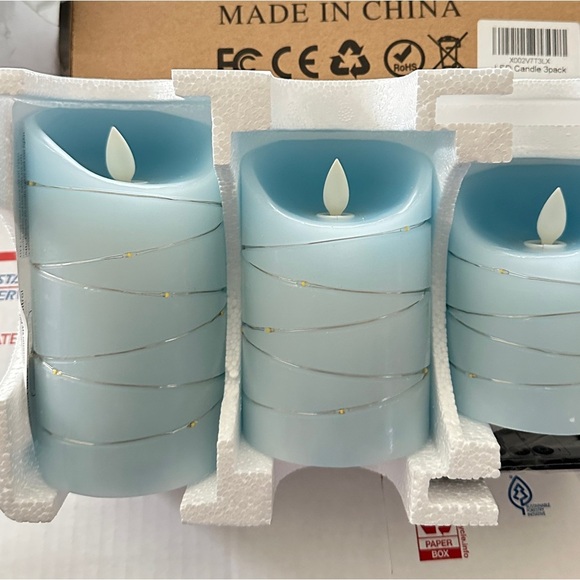 Sky Blue Starlight String 3 LED 11 Key Remote Control 24 Hour Flameless … - Picture 2 of 7